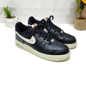 Nike Air Force 1 Low Sneakers 488298-092 Leather Upper Mens US 8.5 Athletic 2015